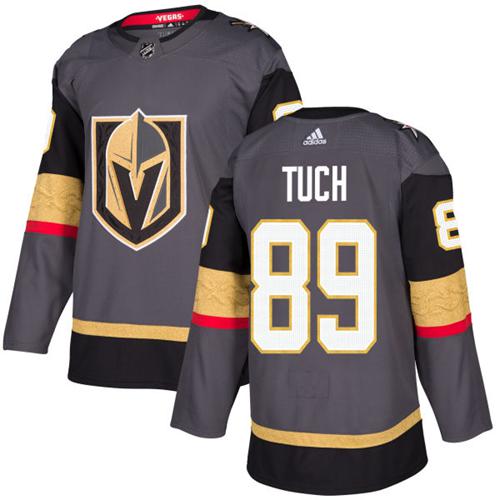 Adidas Vegas Golden Knights 89 Alex Tuch Grey Home Authentic Stitched Youth NHL Jersey